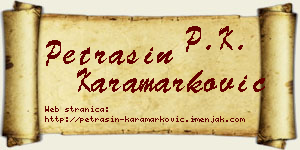Petrašin Karamarković vizit kartica